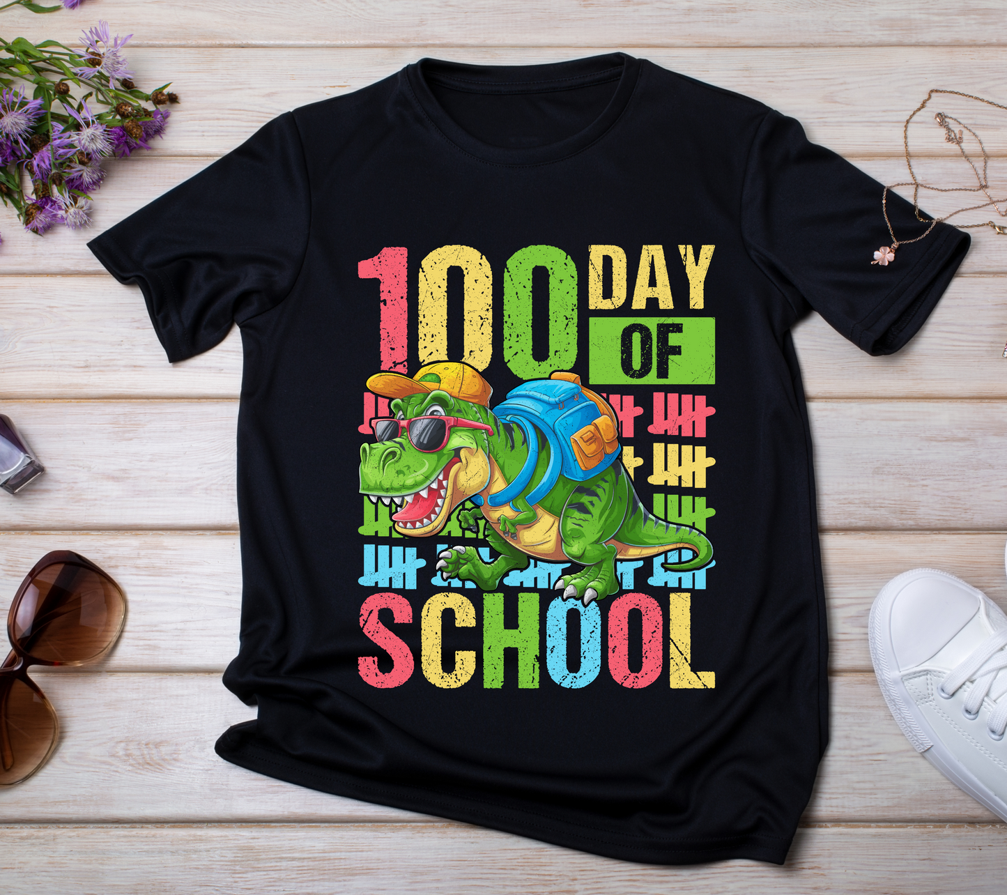 100 Days of School Shirt - Fun Teacher & Student Celebration T-Shirt18