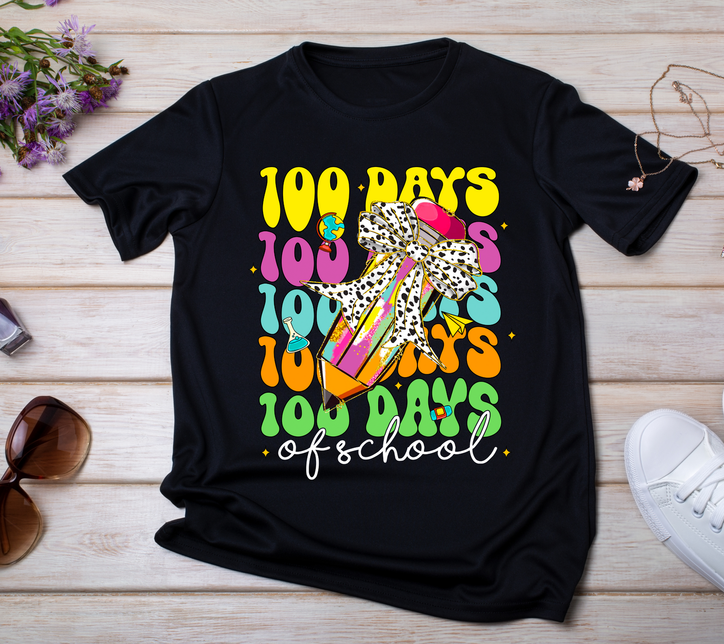 100 Days of School Shirt - Fun Teacher & Student Celebration T-Shirt27