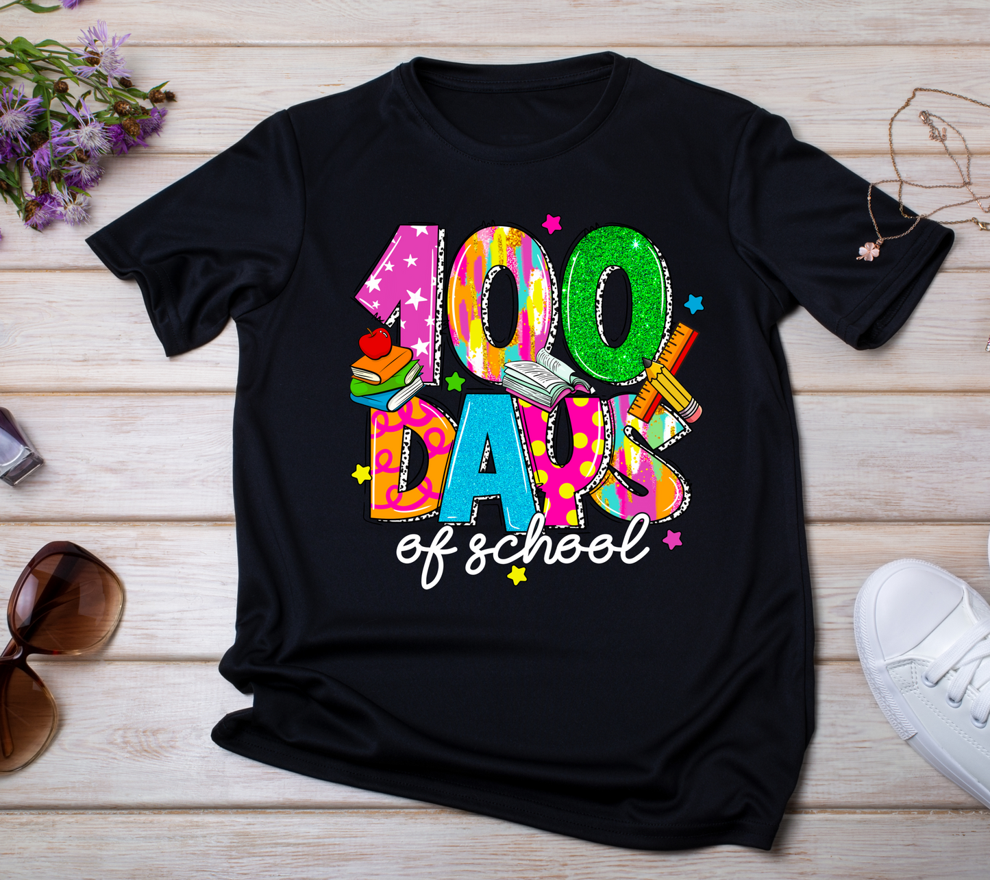 100 Days of School Shirt - Fun Teacher & Student Celebration T-Shirt29