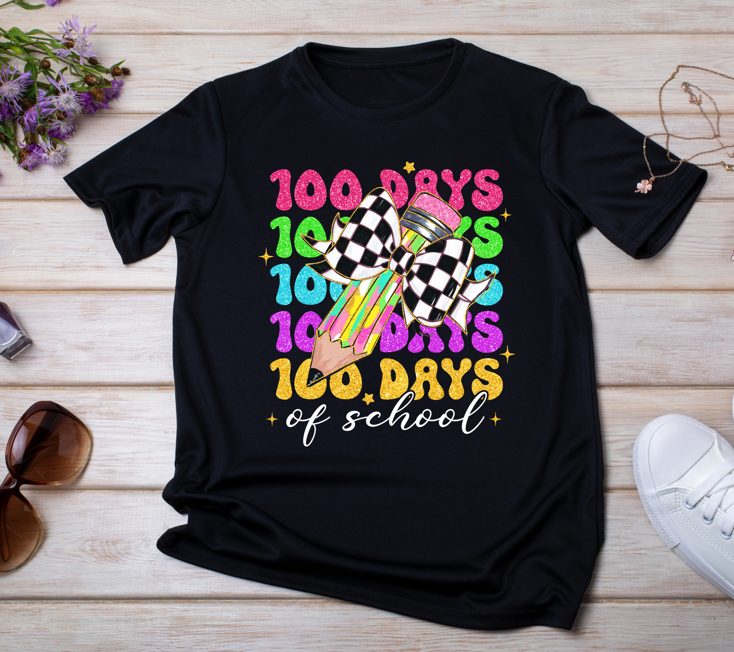 100 Days of School Shirt - Fun Teacher & Student Celebration T-Shirt30