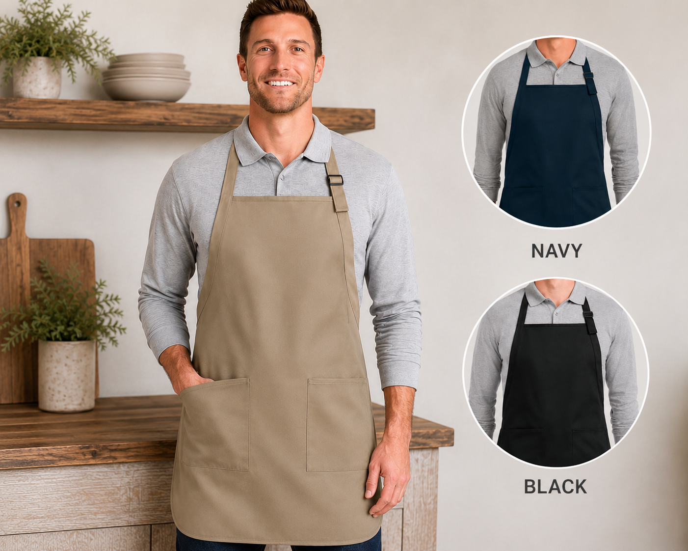 custom apron, full length