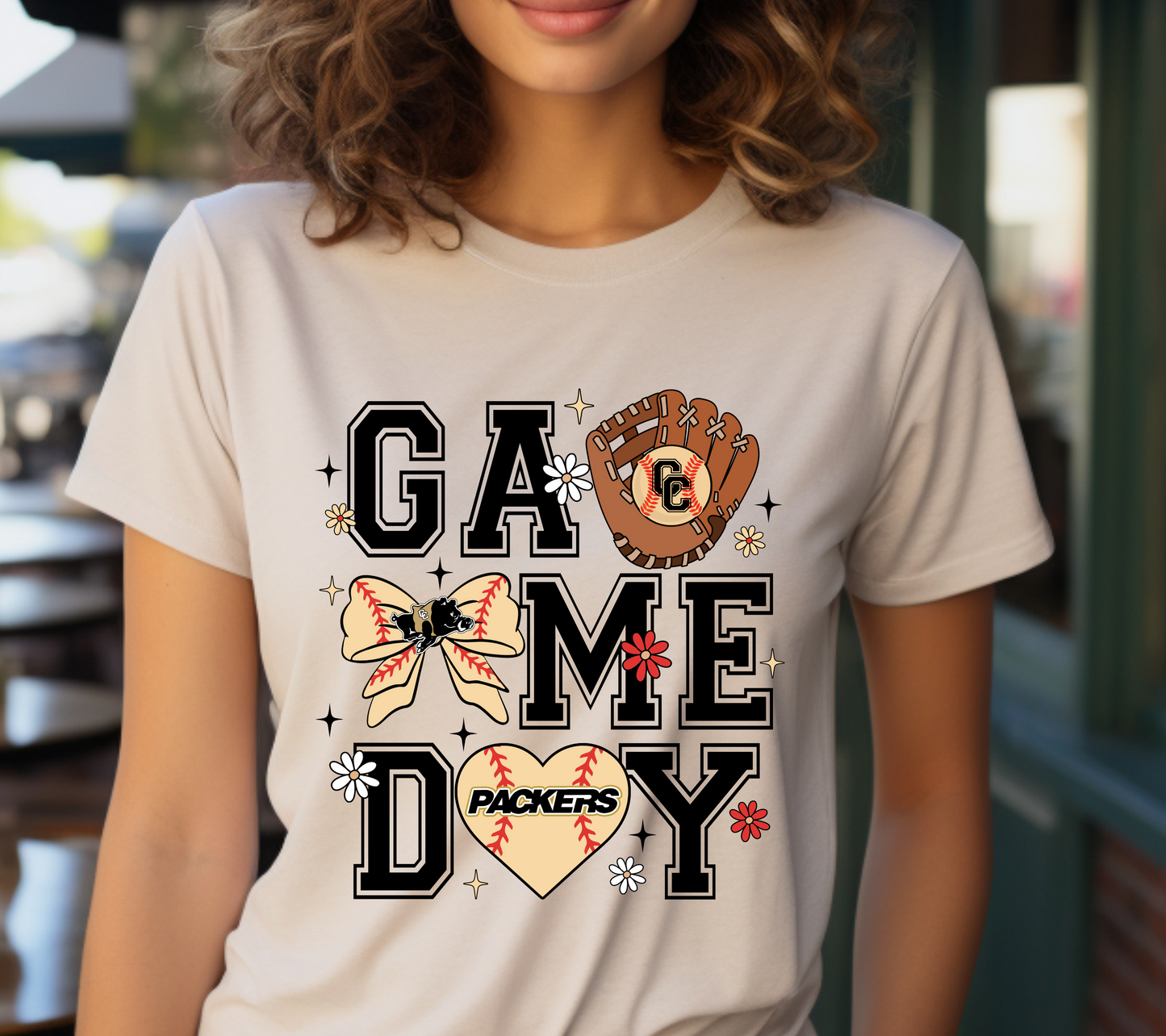 Colquitt County Packers Game Day Softball T-Shirt – Cute Retro Sports Spirit Tee (#06)
