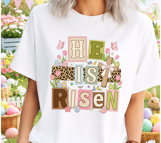 Easter 10 - "He Is Risen" Christian Easter Shirt