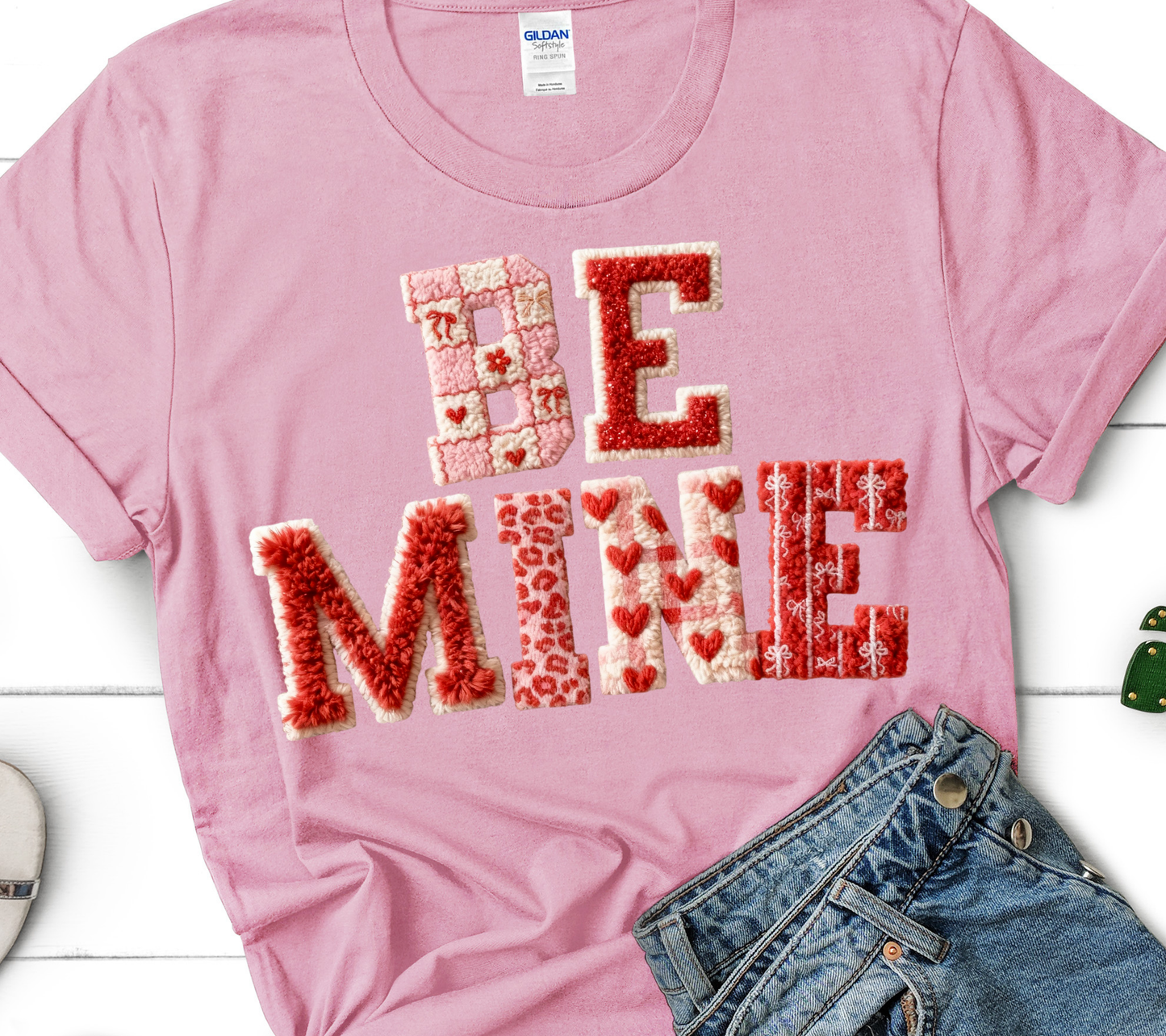 Be Mine Valentine Shirt – Cute Valentine’s Day Graphic T-Shirt | Short & Long Sleeve for Kids & Adults