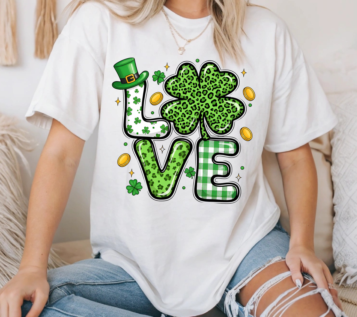St. Patricks Day Shirt LOVE 32