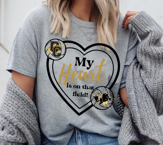 Packers Volleyball Shirt Game Day Shirt for Moms | Packers My Heart Is On That Field Tee (10)
