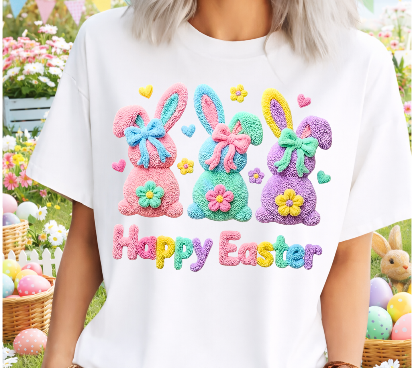 Easter 3 - Latch Hook Happy Easter Shirt