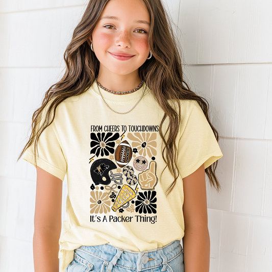Youth/Toddler It’s a Packer Thing Shirt – From Cheers to Touchdowns Tee – Colquitt County Football Spirit Shirt