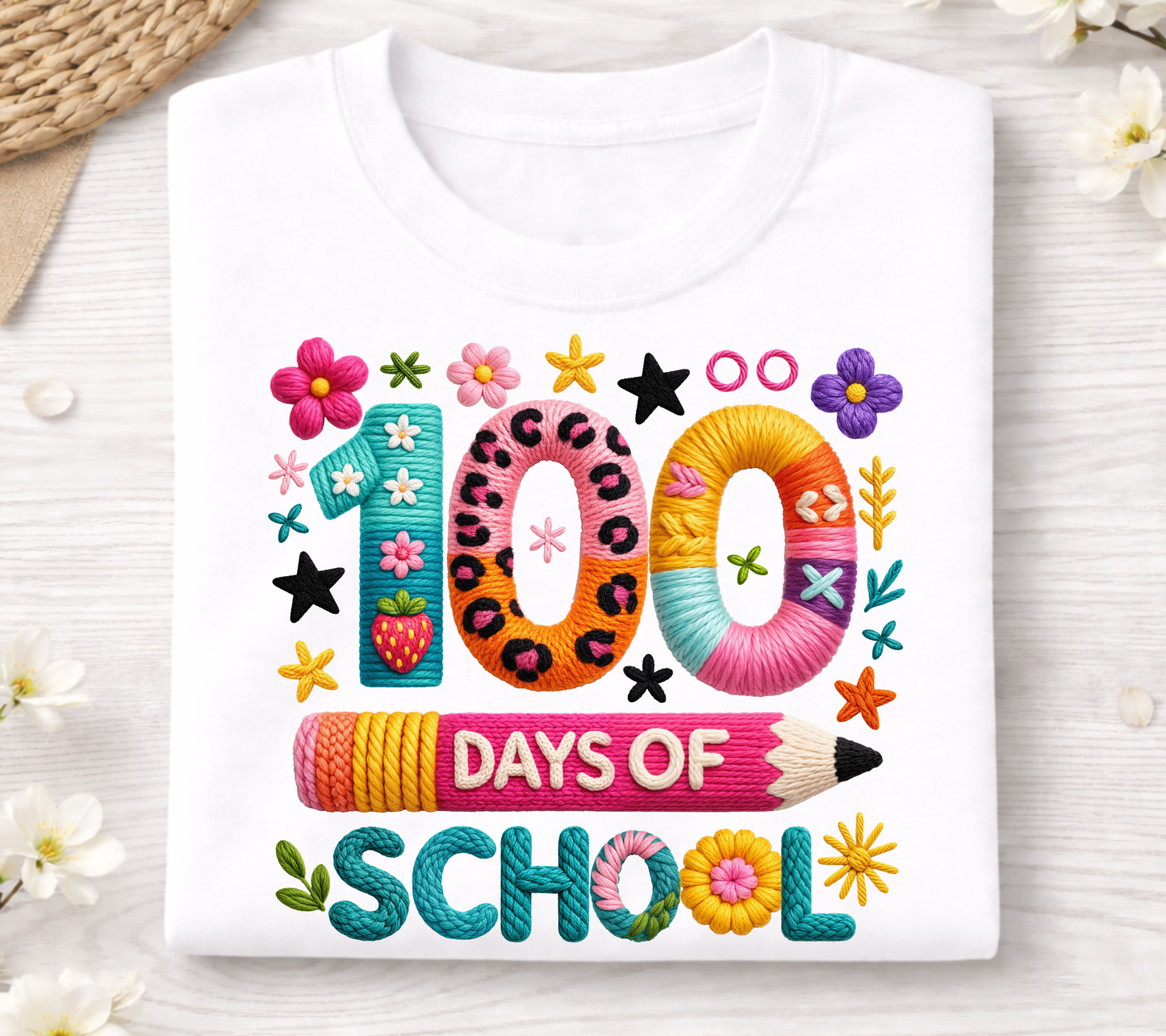100 Days of School Shirt - Fun Teacher & Student Celebration T-Shirt 44