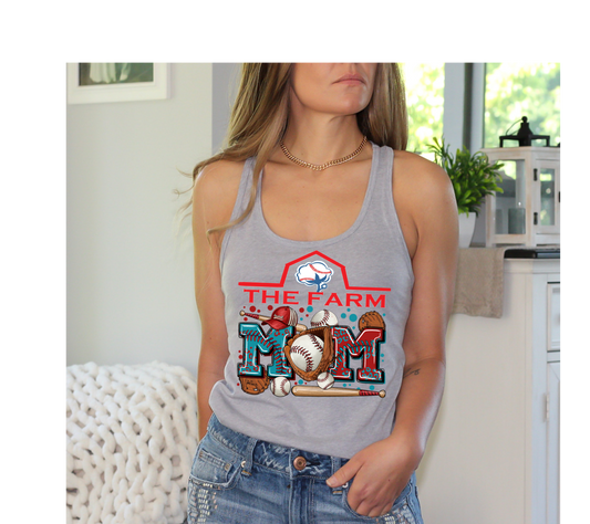 The Farm Baseball Mom 2 Flowy Tank