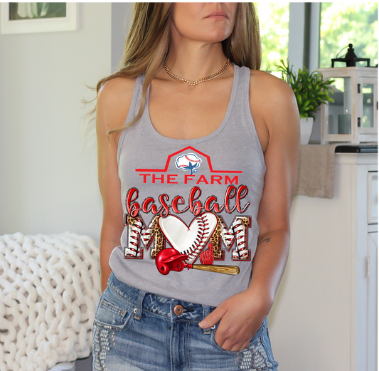 The Farm Baseball Mom Flowy Tank