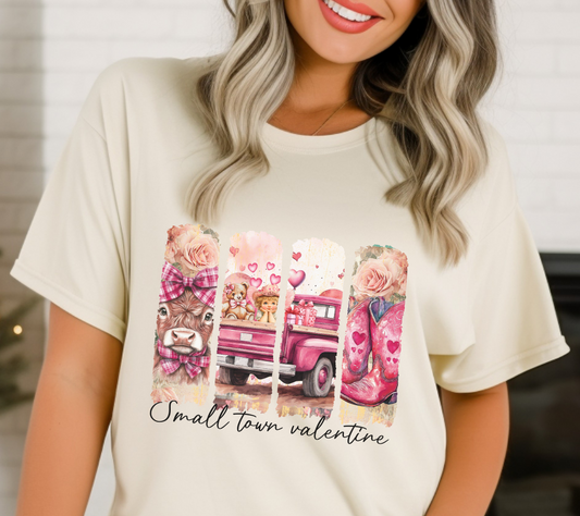 Valentines Small Town Valentines Shirt, Small Town Valentines Shirt, Cute Valentines Shirt, Gift for Valentines