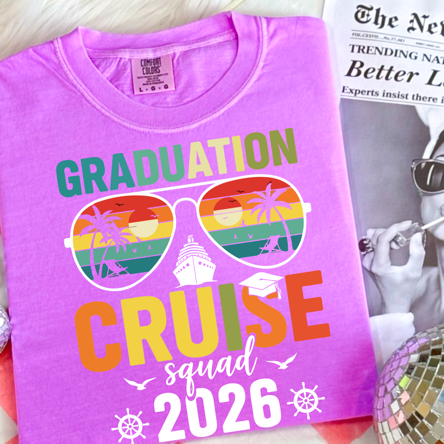 Graduation Cruise 2026 Shirt, Senior Trip Shirt 2026, Cruise Squad Shirt, Class of 2026 Graduation Trip Tee, Senior Vacation Shirt