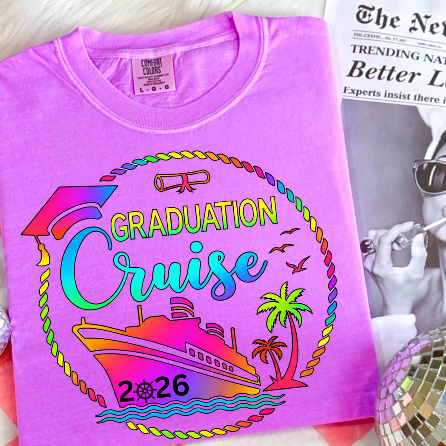 Graduation Cruise 2026 Shirt, Senior Trip Cruise Shirt, Class of 2026 Vacation Tee, Cruise Graduation Shirt, Senior Trip Outfit, Beach Cruise Shirt