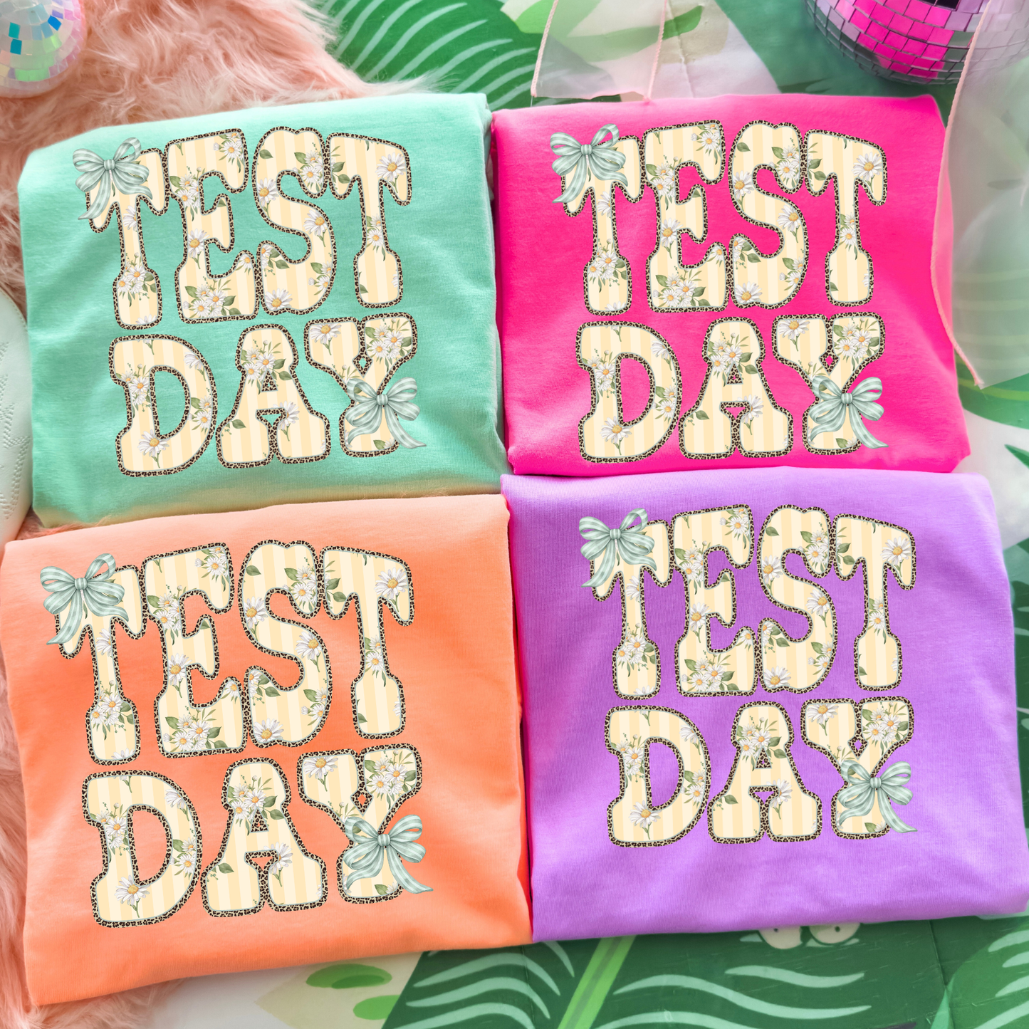 Test Day Shirt, Cute Testing Day Shirt, Student Testing Tee, Teacher Testing Shirt, Standardized Testing Shirt, Classroom Testing Outfit, Kids & Adults (with Bows)