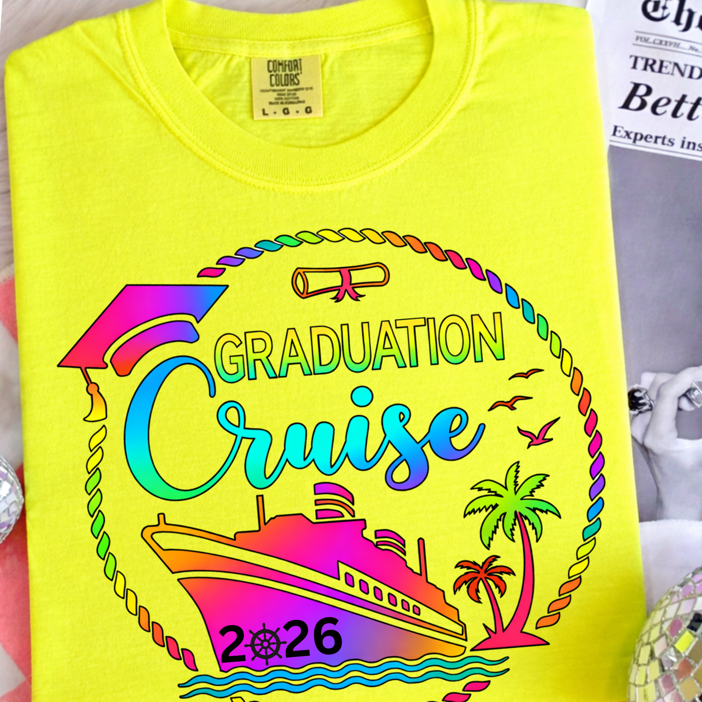 Graduation Cruise 2026 Shirt, Senior Trip Cruise Shirt, Class of 2026 Vacation Tee, Cruise Graduation Shirt, Senior Trip Outfit, Beach Cruise Shirt