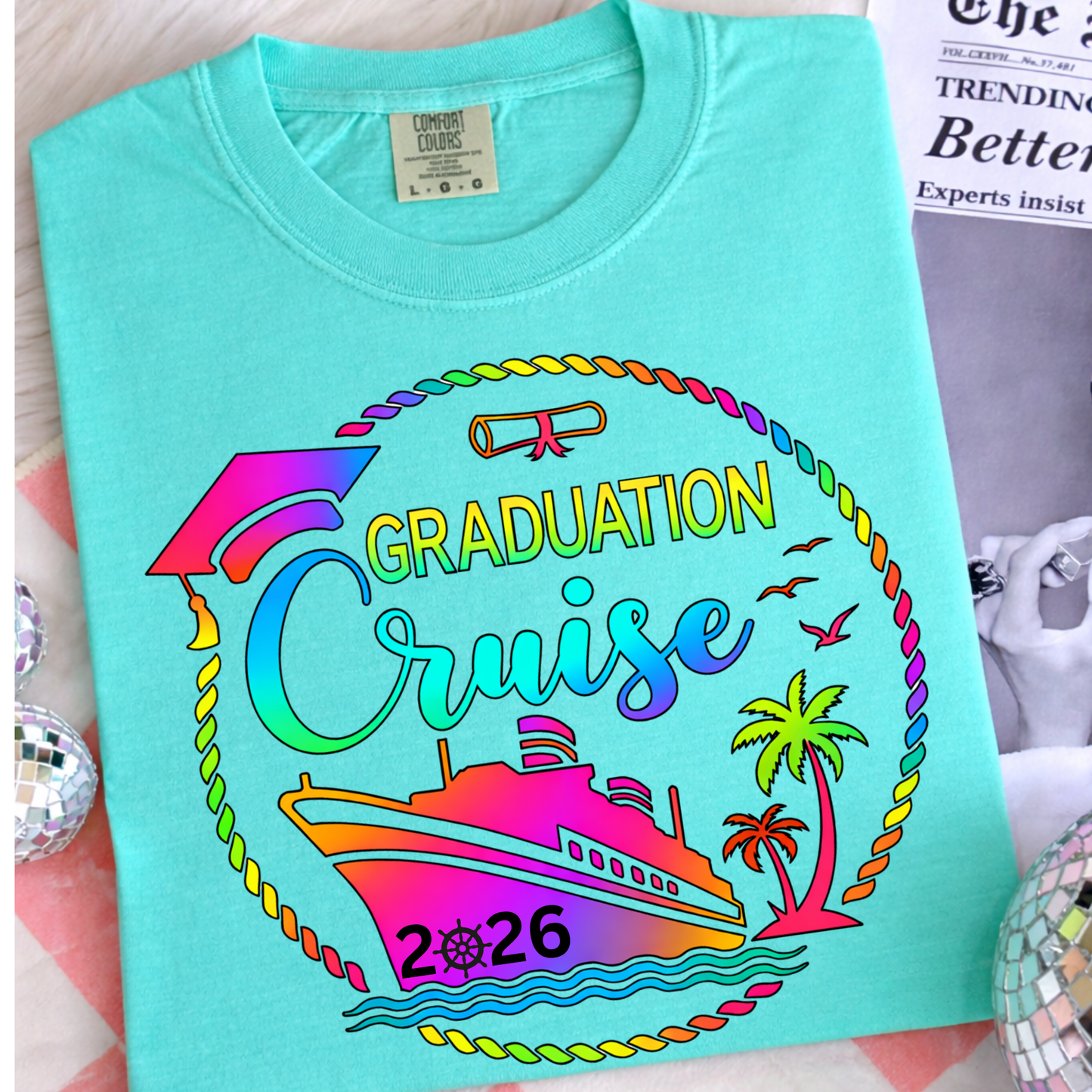Graduation Cruise 2026 Shirt, Senior Trip Cruise Shirt, Class of 2026 Vacation Tee, Cruise Graduation Shirt, Senior Trip Outfit, Beach Cruise Shirt