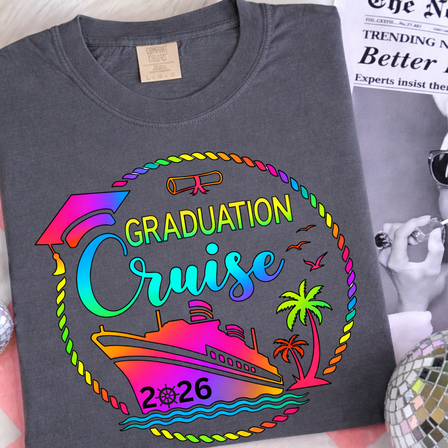 Graduation Cruise 2026 Shirt, Senior Trip Cruise Shirt, Class of 2026 Vacation Tee, Cruise Graduation Shirt, Senior Trip Outfit, Beach Cruise Shirt