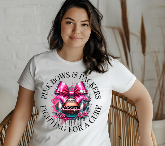 Pink Out Packers Breast Cancer Awareness T-Shirt (#3)