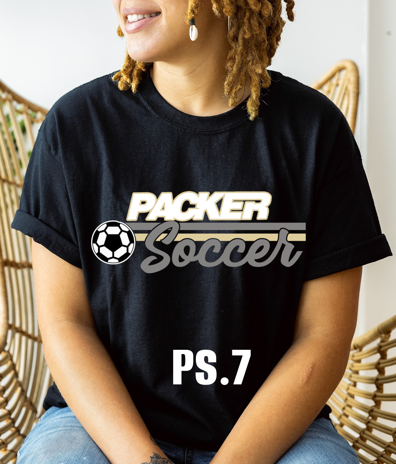 Adult Colquitt County Packers Soccer Season PS 7 T-Shirt