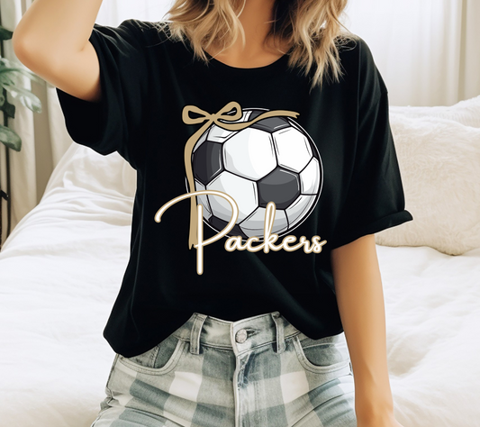 Adult Colquitt County Packers Soccer Season Bow Packer T-Shirt