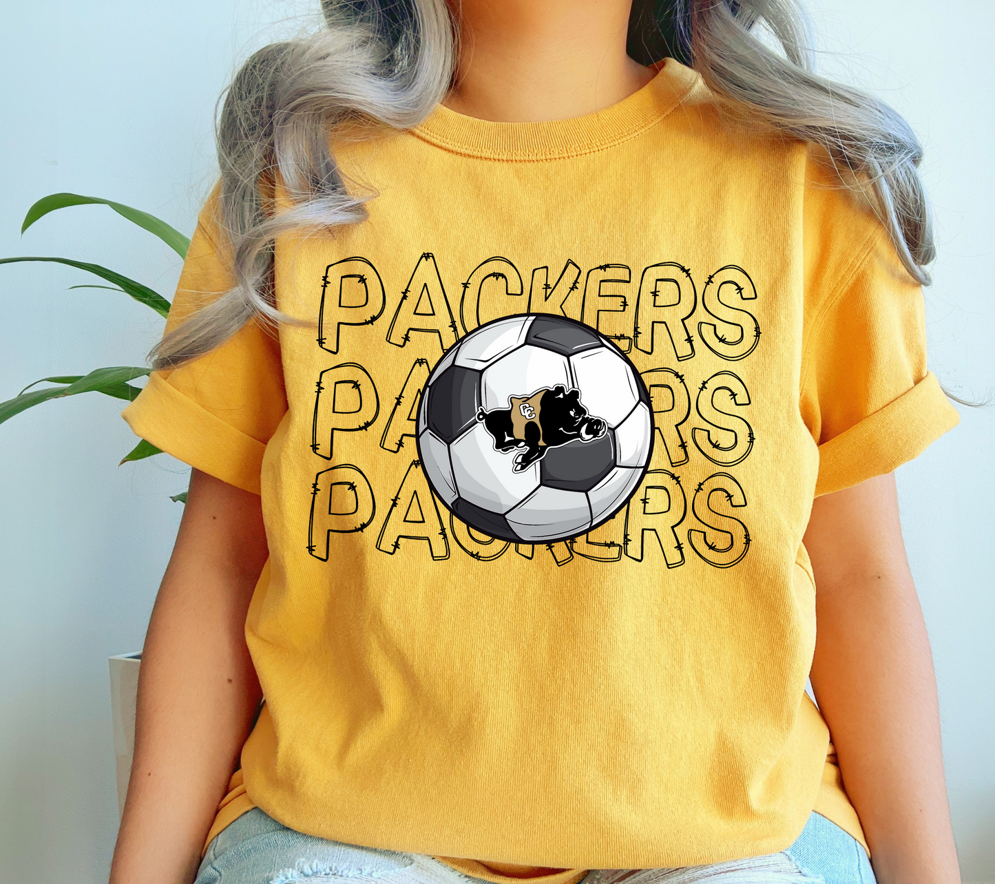 Adult Colquitt County Packers Soccer Season Packers Packers Packers Ball T-Shirt