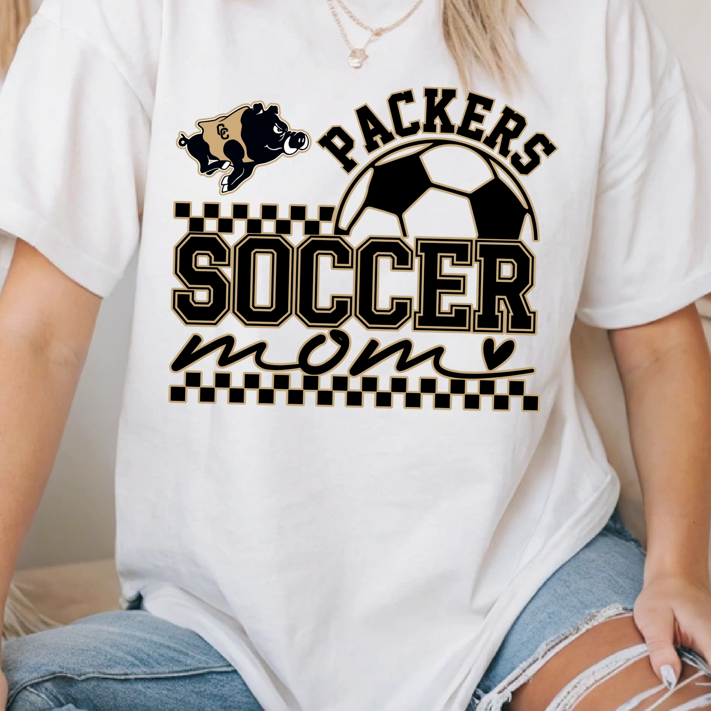 Packers Soccer Mom Shirt | Soccer Game Day Team Spirit T-Shirt | Women’s Soccer Fan Graphic Tee
