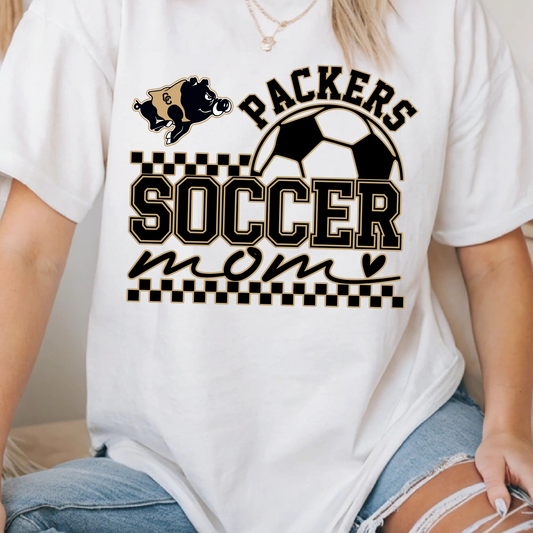 Packers Soccer Mom Shirt | Soccer Game Day Team Spirit T-Shirt | Women’s Soccer Fan Graphic Tee
