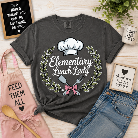 Elementary Lunch Lady Shirt, School Cafeteria Staff Tee, Lunch Lady Gift, Cafeteria Worker Shirt, School Nutrition Shirt, Teacher Appreciation Gift