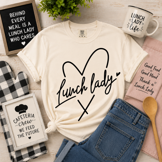 Lunch Lady Shirt, Minimalist Lunch Lady Tee, Cafeteria Worker Shirt, School Cafeteria Staff Shirt, School Nutrition Shirt, Lunch Crew Gift, Teacher Appreciation