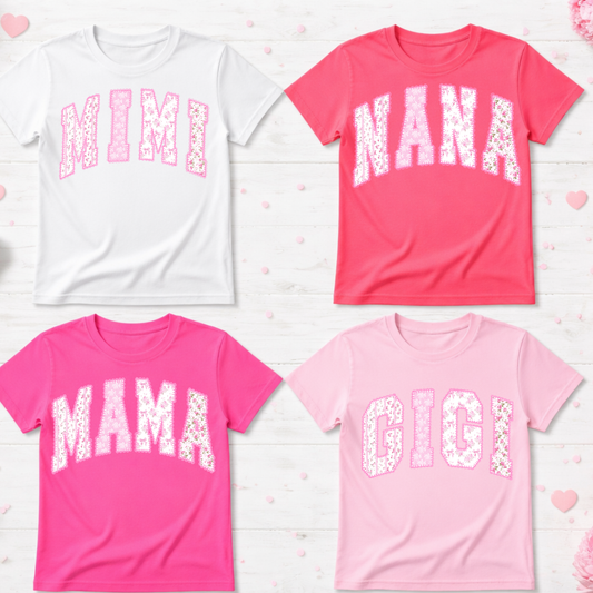 Mama Mimi Nana Gigi Shirt, Grandma Name Shirt, Custom Grandma Shirt, Mother’s Day Shirt, Cute Floral Grandma Tee, Mom Life Shirt