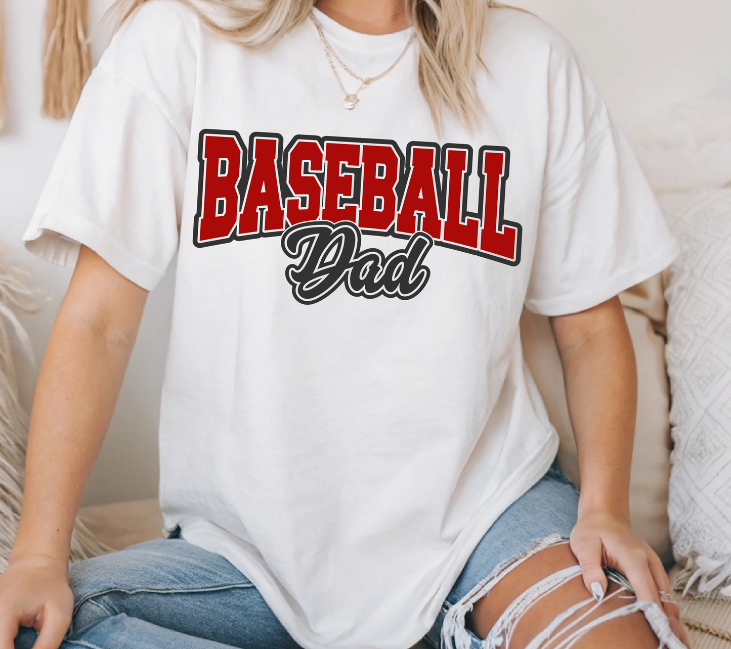 Baseball Dad Shirt | Classic Game Day Baseball Father Tee
