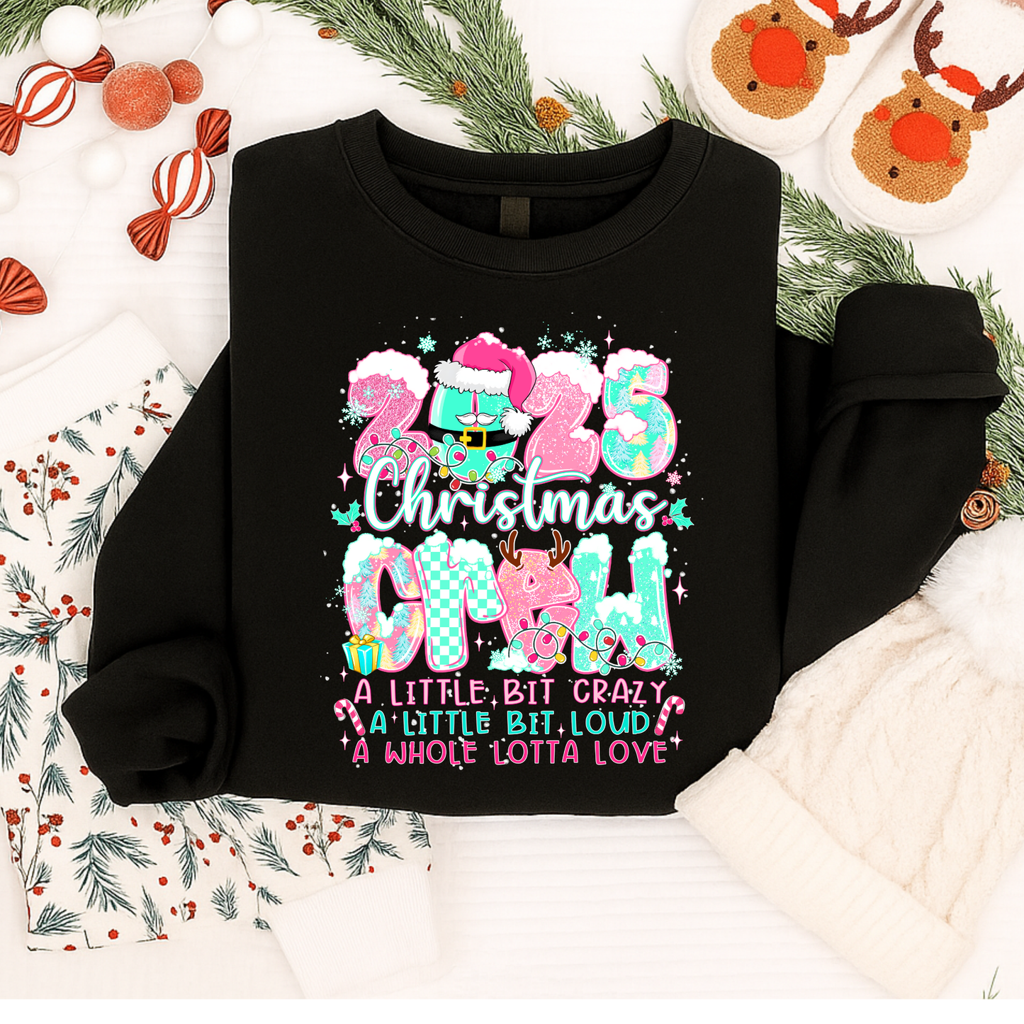 2025 Christmas Crew Shirt – Cute Family Christmas Matching Tee, Kids & Adults | Festshirts, Long Sleeves, Sweatshirts & Hoodies