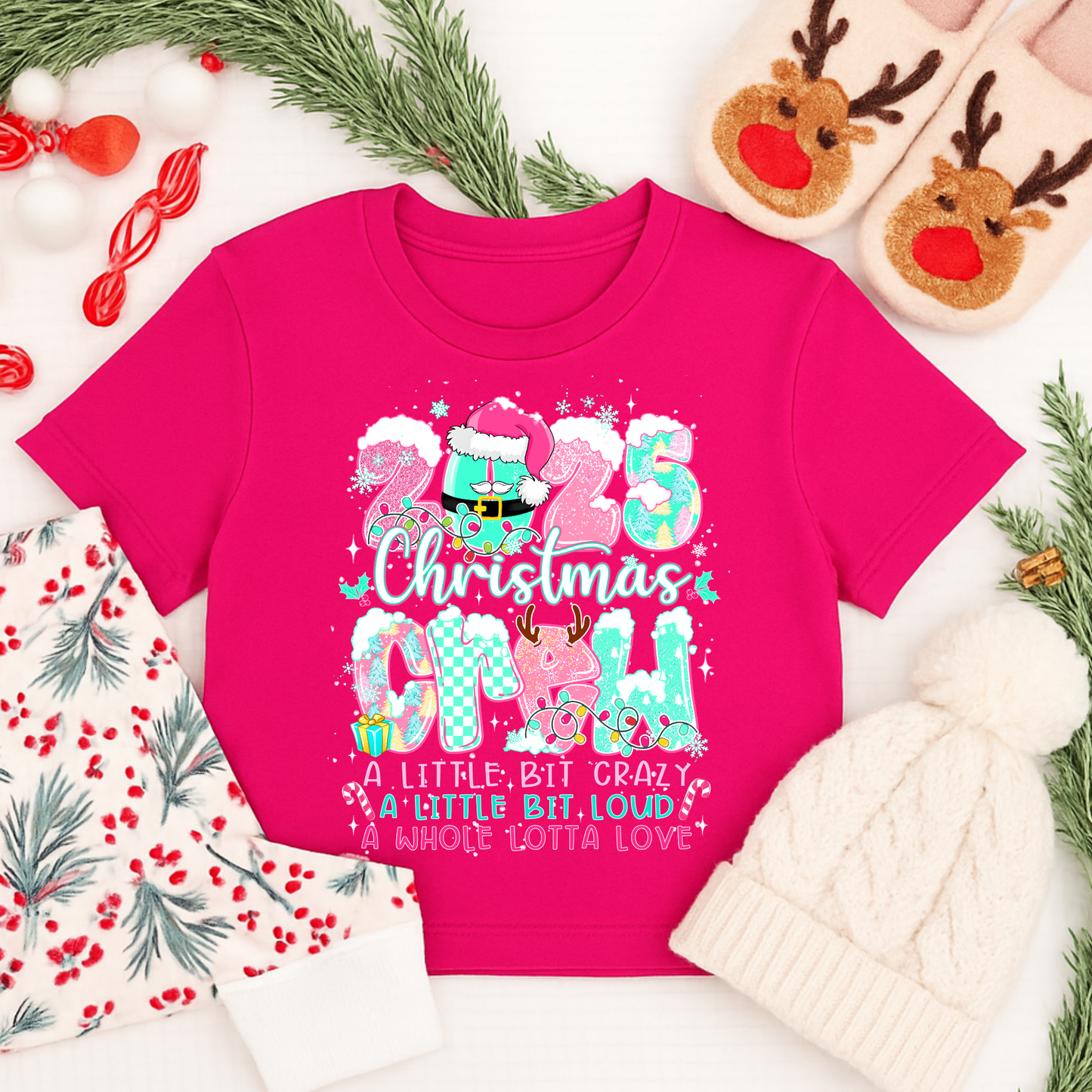 2025 Christmas Crew Shirt – Cute Family Christmas Matching Tee, Kids & Adults | Festshirts, Long Sleeves, Sweatshirts & Hoodies