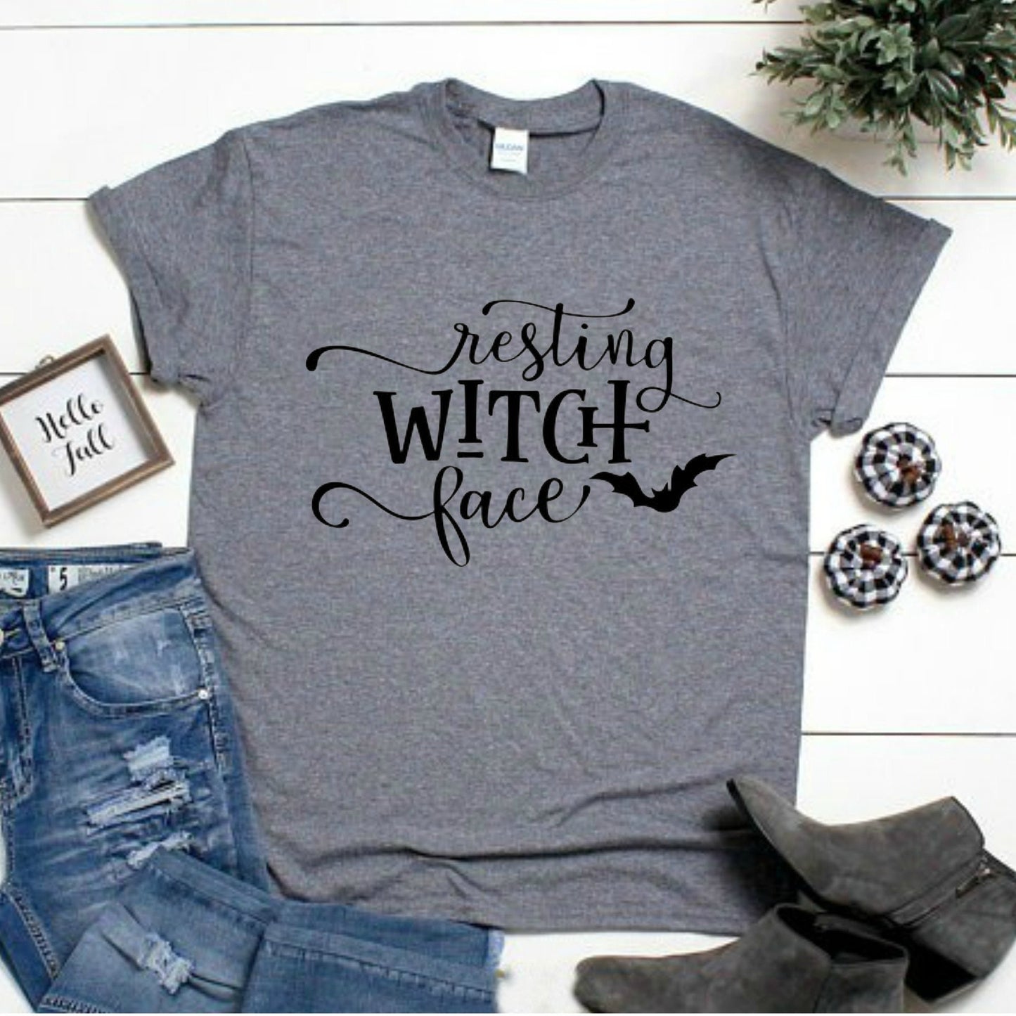 Resting Witch Face, Cute Halloween Shirt, Women's Halloween T-Shirt, Halloween Party Shirt, Halloween Shirt, Teacher Halloween Shirt, Unisex