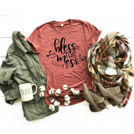 Bless This Mess Tee // Boyfriend Style