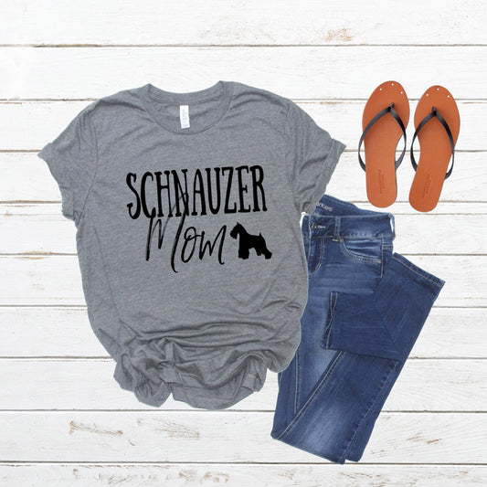 Schnauzer Mom, Miniature, Fur mama shirt, Fur baby shirt, Dog Mom, dog mama shirt, Pet lover shirt, Fur Babies, Life is better with Fur