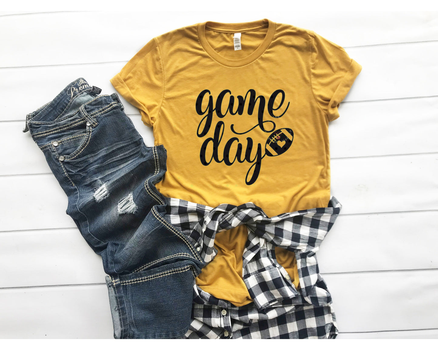 Game Day Unisex shirt - Mustard football shirt - Gold Shirt Football mom - Football mama - Fall shirt for women - Game Day Shirts -