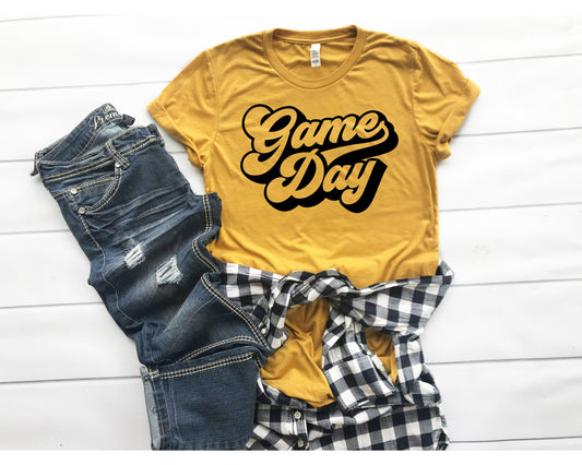 Game Day Unisex shirt - Mustard football shirt - Gold Shirt Football mom - Football mama - Fall shirt for women - Game Day Shirts - Baseball