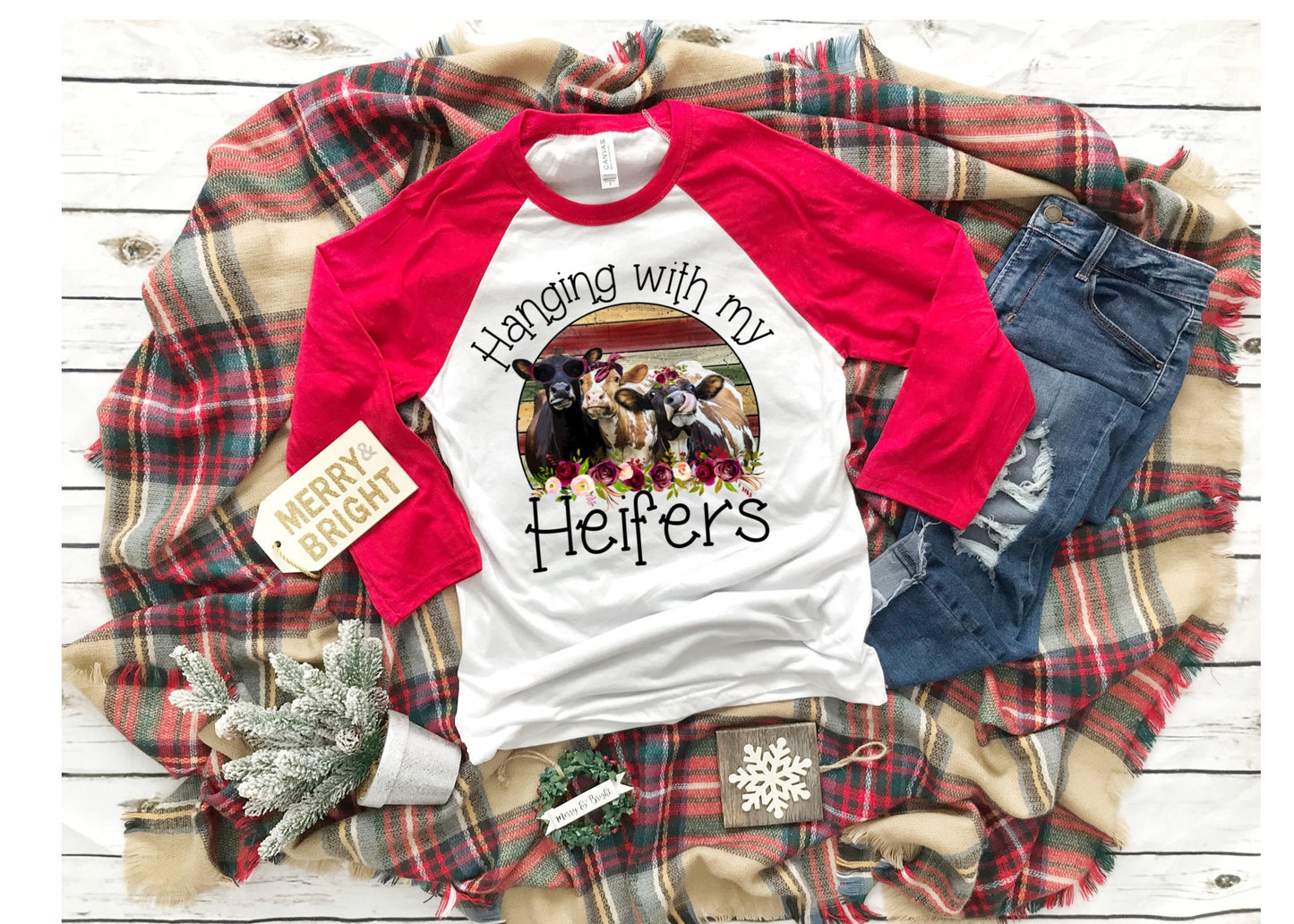 Hanging With My Heifers Shirt, Heifer Shirt, Cow Shirt, Best Friends Shirt, Raglan, Heifer Shirt, Cow Shirt, Baseball Style, Christmas Gift