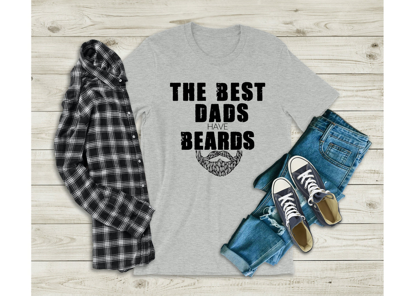 Christmas Gift for Him, Best Dad Have Beards,  Gift for Him, Husband Gift, Honeymoon Gift for Him, Engagement Gift, Unisex Tee, Birthday