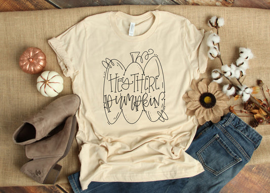 Fall Shirt, Fall Tee, Hey There Pumpkin, Autumn Shirt, Thanksgiving Shirt, Pumpkin Shirt