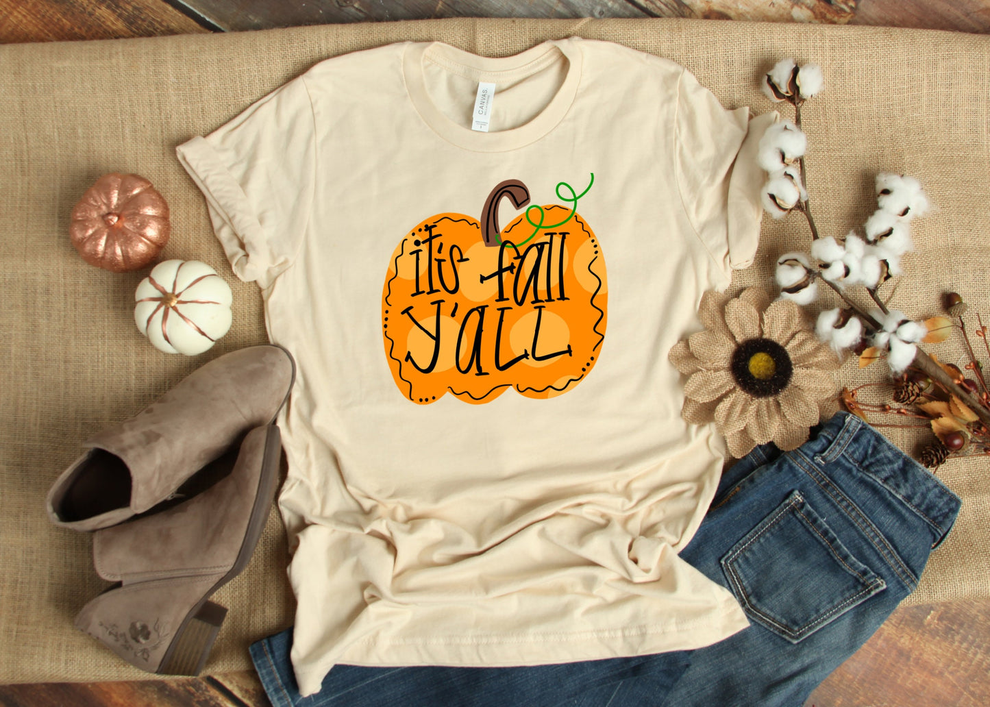 Fall Shirt, Fall Tee, It's Fall Y'all, Autumn Shirt, Thanksgiving Shirt, Pumpkin Shirt, Pumpkin Lover