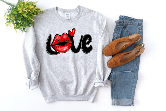 Valentine's Sweatshirt, Love Sweatshirt, heart sweatshirt, valentines day sweatshirt, womens valentintes, hugs and kisses