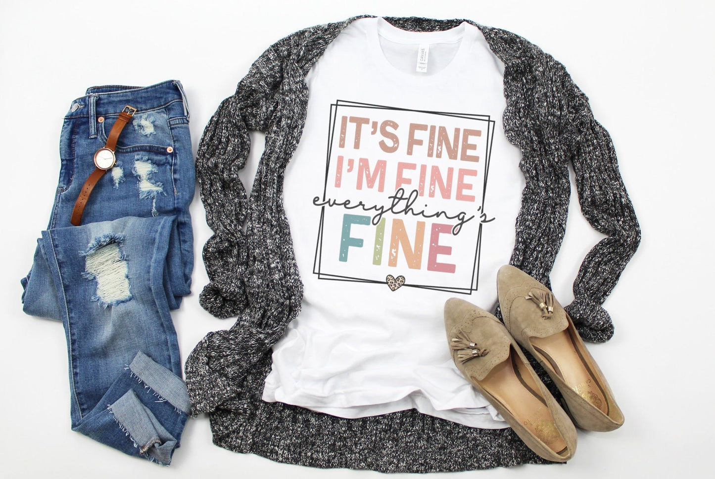 It's Fine I'm Fine Everything is Fine, Funny Shirt, Gift for Her, Mom Shirt, Mother's Day Shirt, Gift for Girlfriend, Best Friend Gift, Tee