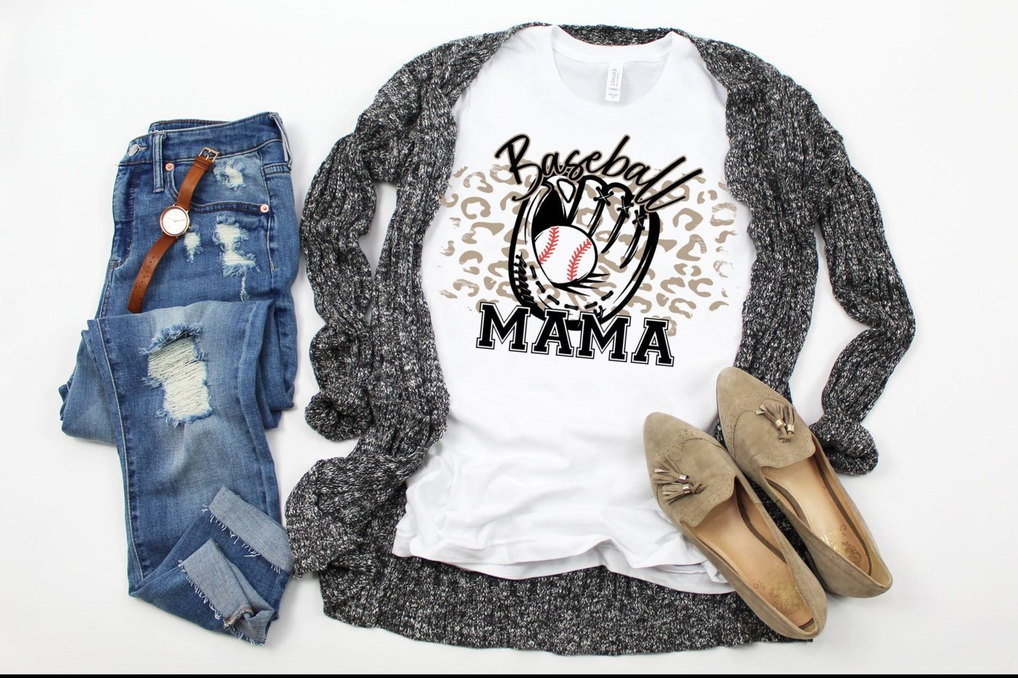 Baseball Shirt, Mom Baseball Shirt, Baseball Mama, Cheetah Baseball Shirt, Cute Baseball Mama Shirt, Leopard Baseball Mama Tee, Baseball Tee