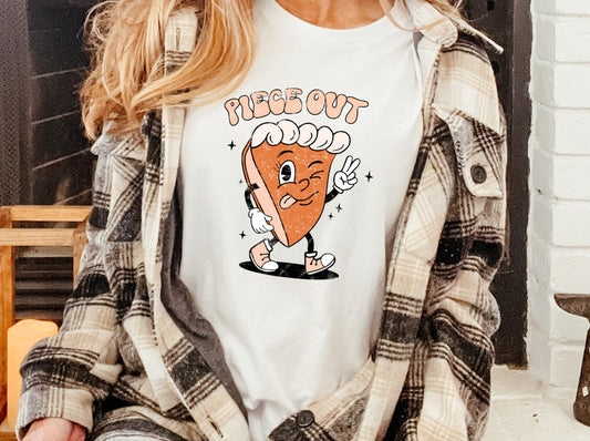 Thanksgiving Shirt, Fall Shirt, Piece Out Pie Shirt, Groovy Retro Thanksgiving Shirt, Pumpkin Pie Shirt, Cute Thanksgiving Shirt, Cute Fall