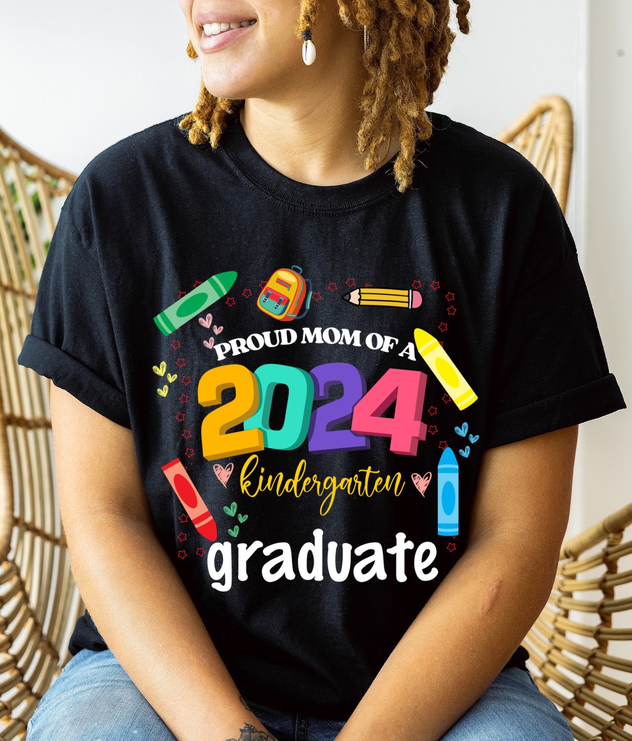 Proud Mom of a  2024 Kindergarten Graduate Png Download, Class of 2024 Png, Digital Download, Png file Only, Sublimation Png, Trending Png