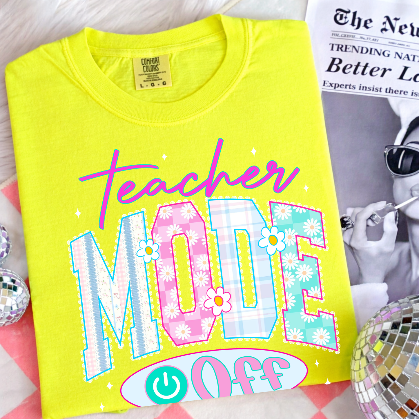Teacher Mode Off Shirt, Funny Teacher Shirt, Last Day of School Shirt, Summer Teacher Tee, Teacher Vacation Shirt, Cute Teacher Gift