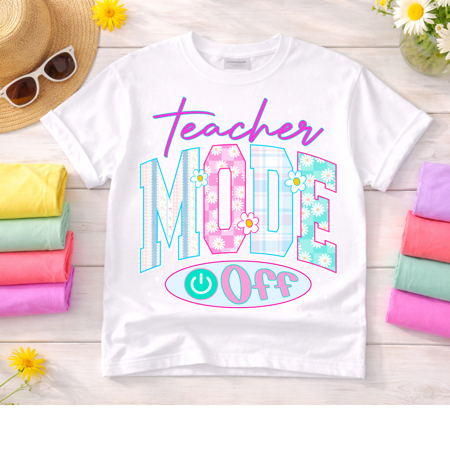 Teacher Mode Off Shirt, Funny Teacher Shirt, Last Day of School Shirt, Summer Teacher Tee, Teacher Vacation Shirt, Cute Teacher Gift